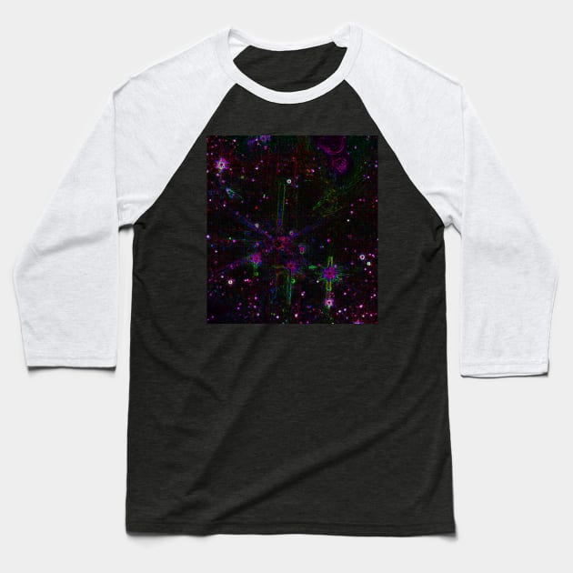 Black Panther Art - Glowing Edges 250 Baseball T-Shirt by The Black Panther
